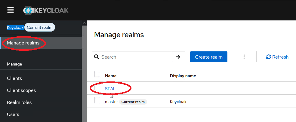 SEAL realm
